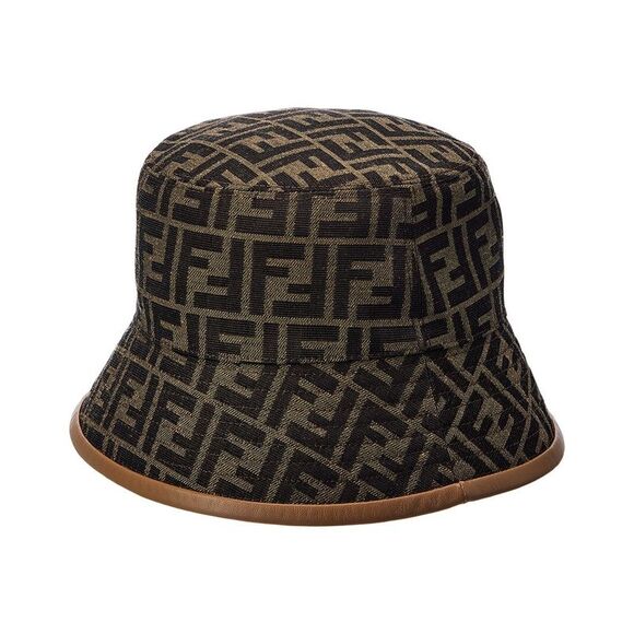 Fendi Ff Bucket Hat Brown